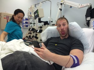 Matt donated bone marrow 